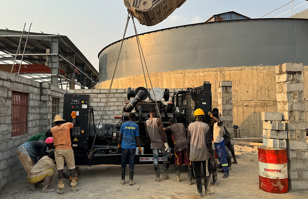 Générateurs diesel de 728 kW alimentés par Cummins & Stamford, livrés en Afrique de l'Est pour les opérations minières